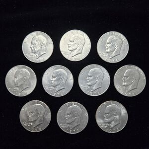 1978-D Eisenhower "Ike" Dollar Coins (Lot Of 10)